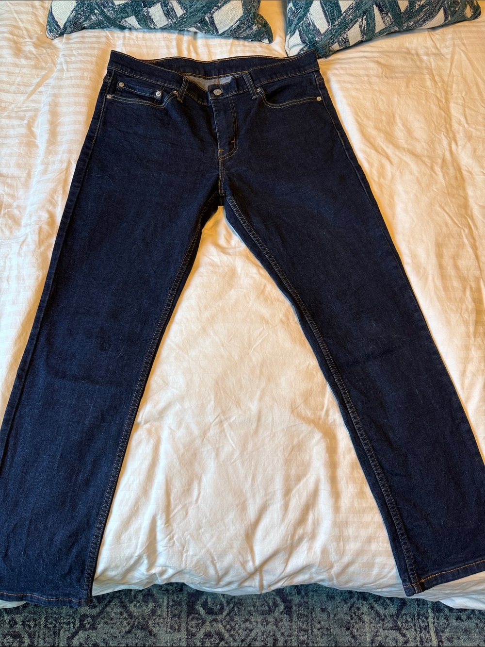 Levi's Men's Dark Blue Straight Leg Jeans